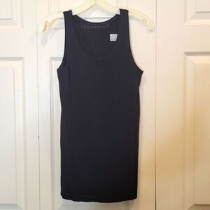 Athleta Black Ribbed Tank Top Size Small